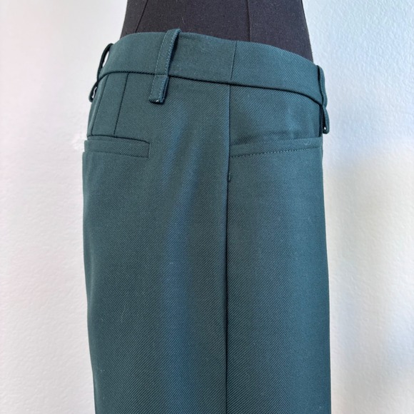 Banana Republic Lido Straight Leg Italian Wool Trouser Green Sz 4 Marzotto mill - Picture 16 of 16